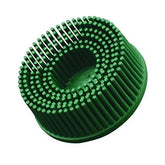 Scotch-Brite™ Roloc™ Bristle Disc, RD-ZB, 50, TR, Green, 2 in x 5/8 in, Tapered, 10/Pack